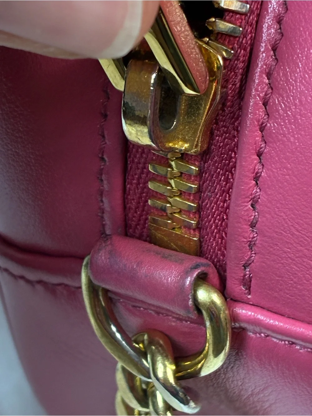 Prada Pink Quilted Diagramme Crossbody Bag - Gold Hardware - Excellent Condition